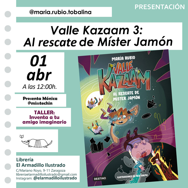 Presentación del libro “Valle Kazaam. Al rescate de Míster Jamón”